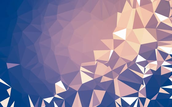 Abstract low poly background, geometry triangle, mosaic pastel color background