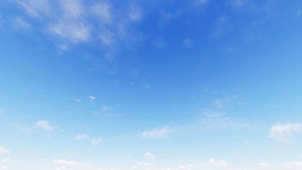 Cloudy blue sky abstract background, blue sky background with tiny clouds, 3d rendering

