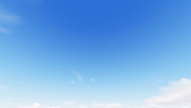 Cloudy blue sky abstract background, blue sky background with tiny clouds, 3d rendering

