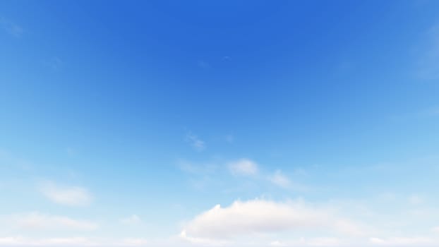 Cloudy blue sky abstract background, blue sky background with tiny clouds, 3d rendering

