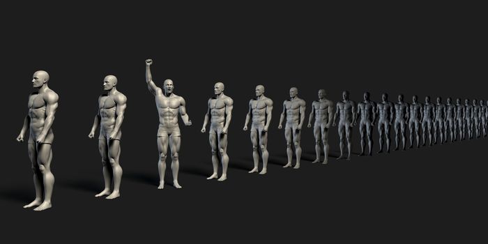 Motivated Employee Standing Out From the Crowd