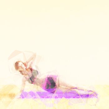 Yoga Concept Illustration Abstract as a Concept