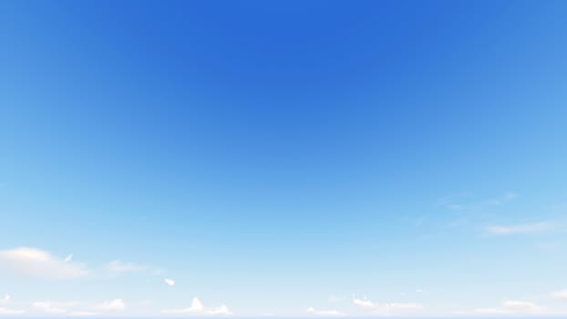 Cloudy blue sky abstract background, blue sky background with tiny clouds, 3d rendering

