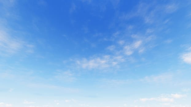 Cloudy blue sky abstract background, blue sky background with tiny clouds, 3d rendering

