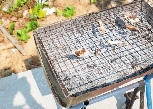 grill grate on the beach