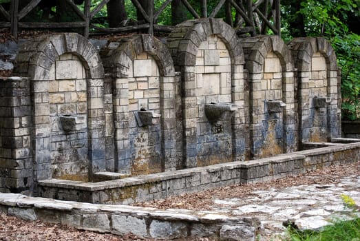 An old fountain near Thessalonica in Greece