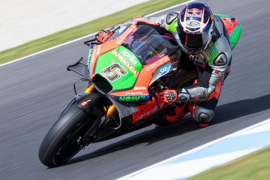 MELBOURNE, AUSTRALIA – OCTOBER 23: Stefan Bradl (DUE) riding the #6 Aprilia Racing Team's Aprilia during the 2016 Michelin Australian Motorcycle Grand Prix  at 2106 Michelin Australian Motorcycle Grand Prix , Australia on October 23 2016. Photo: Dave Hewison