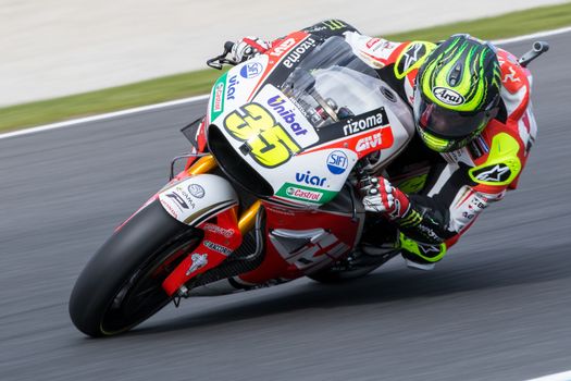 MELBOURNE, AUSTRALIA – OCTOBER 23: Cal Crutchlow (GBR) riding the #35 LCR Honda's Honda during the 2016 Michelin Australian Motorcycle Grand Prix  at 2106 Michelin Australian Motorcycle Grand Prix , Australia on October 23 2016. Photo: Dave Hewison