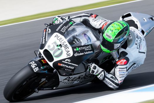 MELBOURNE, AUSTRALIA – OCTOBER 23: Eugene Laverty (IRL) riding the #50 Aspar MotoGP TEAM'S Ducati during the 2016 Michelin Australian Motorcycle Grand Prix  at 2106 Michelin Australian Motorcycle Grand Prix , Australia on October 23 2016. Photo: Dave Hewison