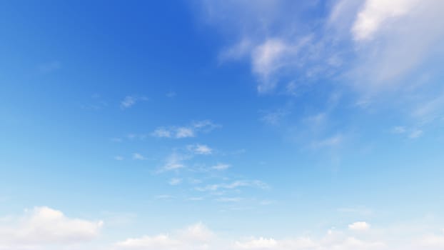 Cloudy blue sky abstract background, blue sky background with tiny clouds, 3d rendering

