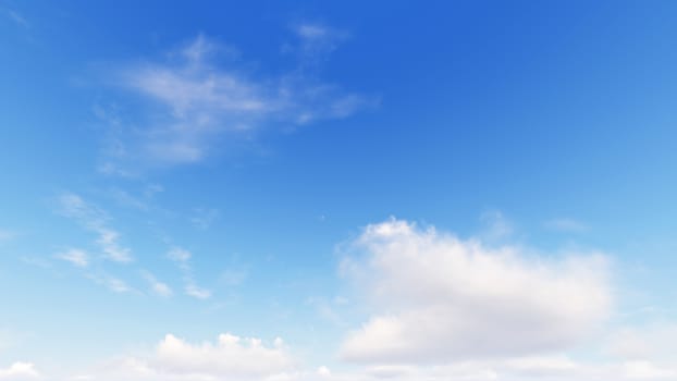 Cloudy blue sky abstract background, blue sky background with tiny clouds, 3d rendering

