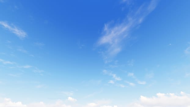 Cloudy blue sky abstract background, blue sky background with tiny clouds, 3d rendering

