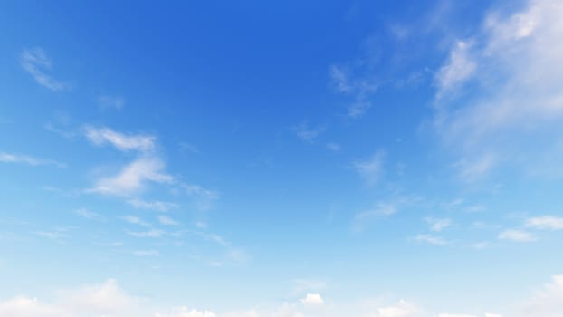 Cloudy blue sky abstract background, blue sky background with tiny clouds, 3d rendering

