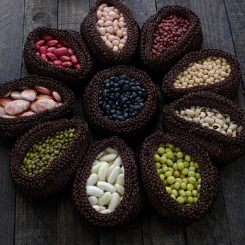 Collection of whole bean, Vietnam agriculture product, various fiber food background,  cereal make reduce cholesterol, prevent cancer, stability blood sugar, increase immune system, make heart health