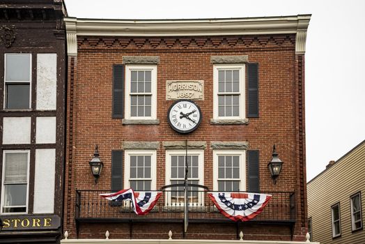 historic building in Bar Harbor, Maine Usa