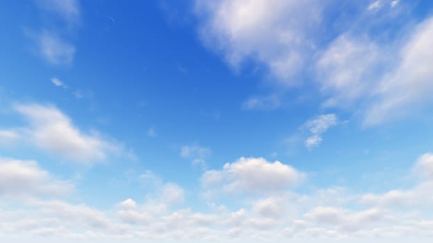 Cloudy blue sky abstract background, blue sky background with tiny clouds, 3d rendering

