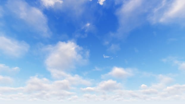 Cloudy blue sky abstract background, blue sky background with tiny clouds, 3d rendering

