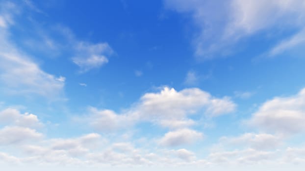 Cloudy blue sky abstract background, blue sky background with tiny clouds, 3d rendering

