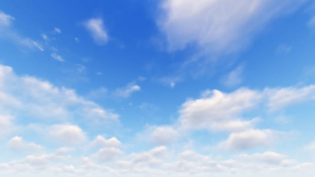 Cloudy blue sky abstract background, blue sky background with tiny clouds, 3d rendering

