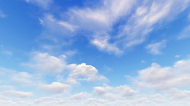 Cloudy blue sky abstract background, blue sky background with tiny clouds, 3d rendering

