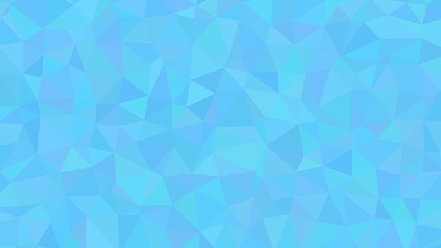 Abstract blue lowploly of many triangles background for use in design.