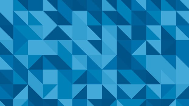 Abstract blue lowploly of many triangles background for use in design.