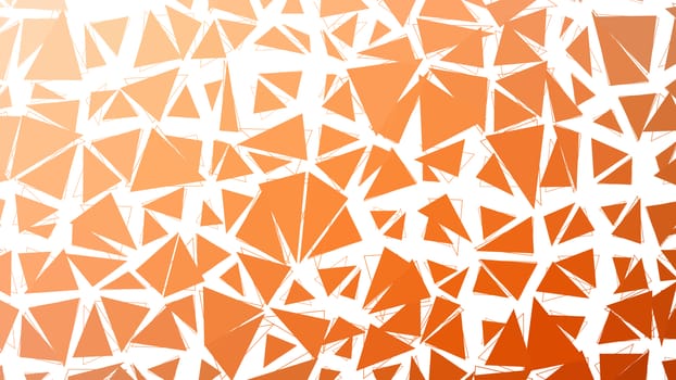 Abstract red orange gradient lowploly of many triangles background for use in design.