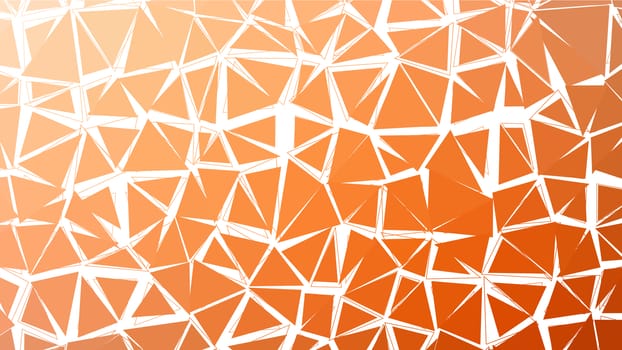 Abstract red orange gradient lowploly of many triangles background for use in design.