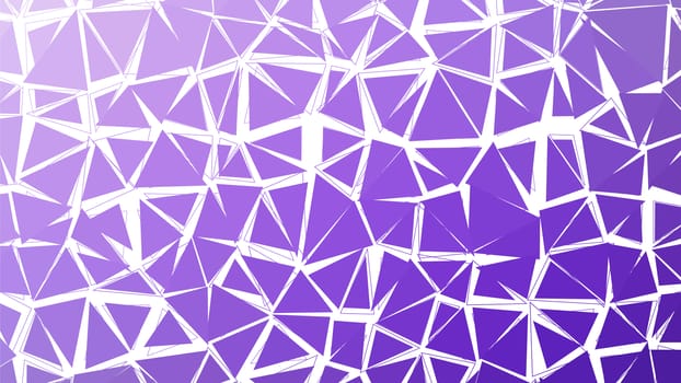 Abstract violet gradient lowploly of many triangles background for use in design.