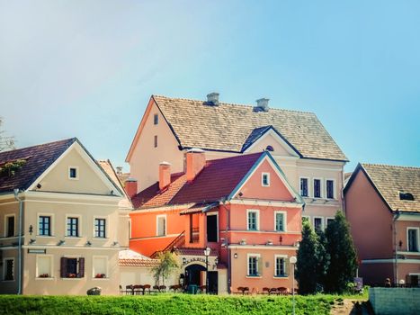 Photo of houses in cozy neighborhood 