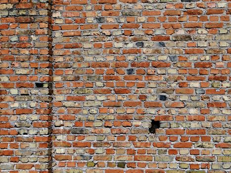 Photo of Texture of red brick wall background