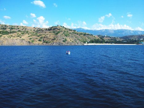 perfect  blue sky and water of ocean