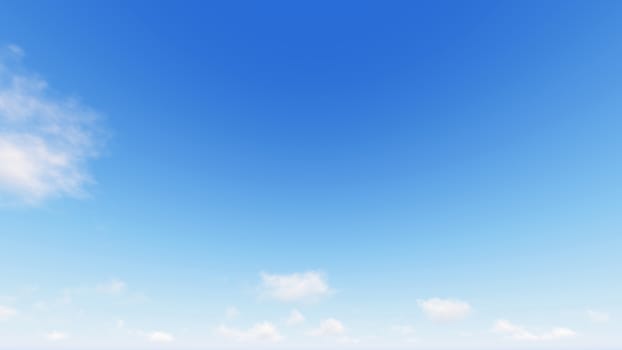 Cloudy blue sky abstract background, blue sky background with tiny clouds, 3d rendering

