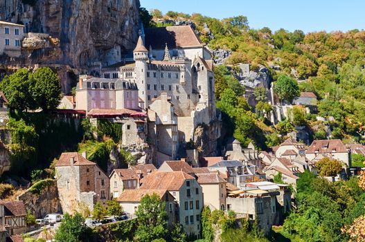 The ancient Citte of Rocamadour, in Midi-Pirenee, France