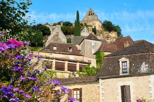 Beynac-et-Cazenac is an ancient village by the Dordogne river in Dordogne-Perigord, Aquitaine, France
