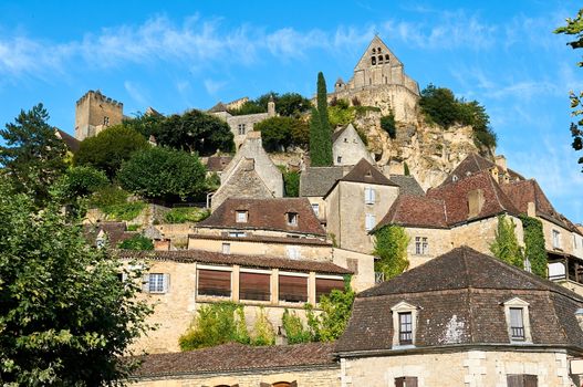 Beynac-et-Cazenac is an ancient village by the Dordogne river in Dordogne-Perigord, Aquitaine, France