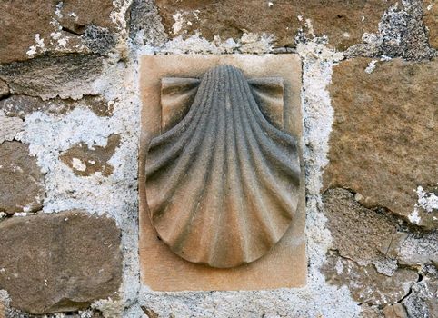 A scallop shell is the most iconic simbol of the road to Santiago