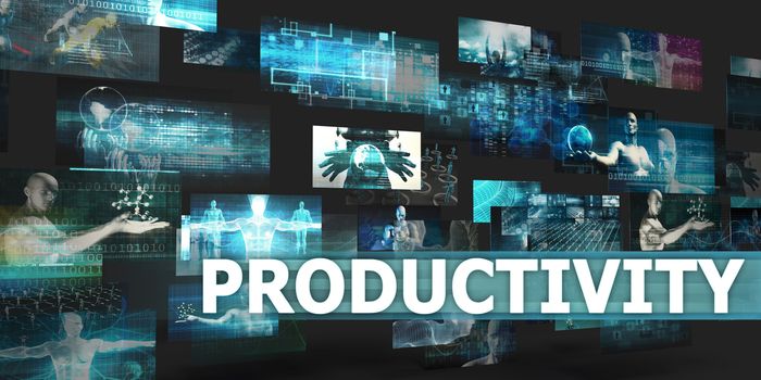 Productivity Presentation Background with Technology Abstract Art