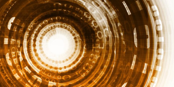 Binary Data Abstract Background for Digital Technology