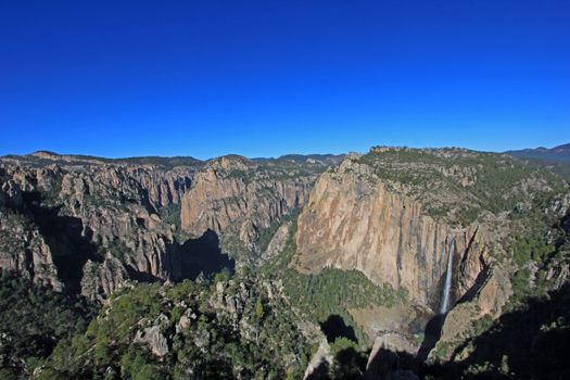 Basaseachic waterfall in the mountains of northern Mexico