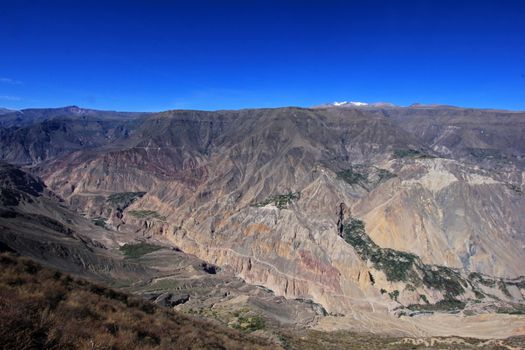 Cotahuasi Canyon Peru panoramic view, one of the deepest and most beautiful canyons in the world