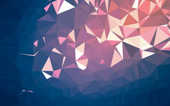 Abstract low poly background, geometry triangle, mosaic pastel color background