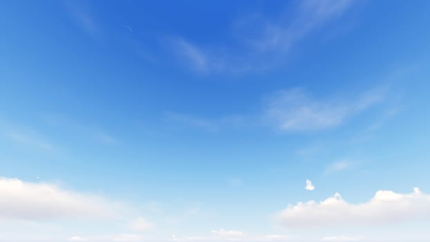 Cloudy blue sky abstract background, blue sky background with tiny clouds, 3d rendering

