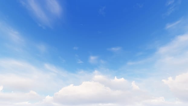 Cloudy blue sky abstract background, blue sky background with tiny clouds, 3d rendering

