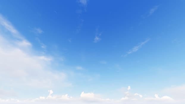 Cloudy blue sky abstract background, blue sky background with tiny clouds, 3d rendering

