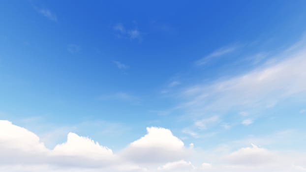 Cloudy blue sky abstract background, blue sky background with tiny clouds, 3d rendering

