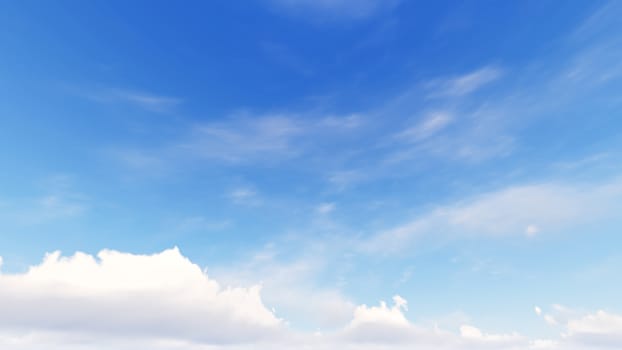 Cloudy blue sky abstract background, blue sky background with tiny clouds, 3d rendering

