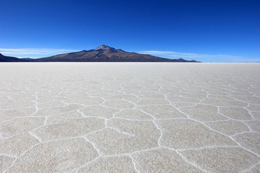 Salar de Uyuni, salt lake, is largest salt flat in the world, altiplano, Bolivia, South America