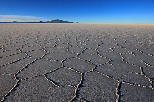 Salar de Uyuni, salt lake, is largest salt flat in the world, altiplano, Bolivia, South America