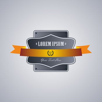 retro exclusive label theme vector art illustration